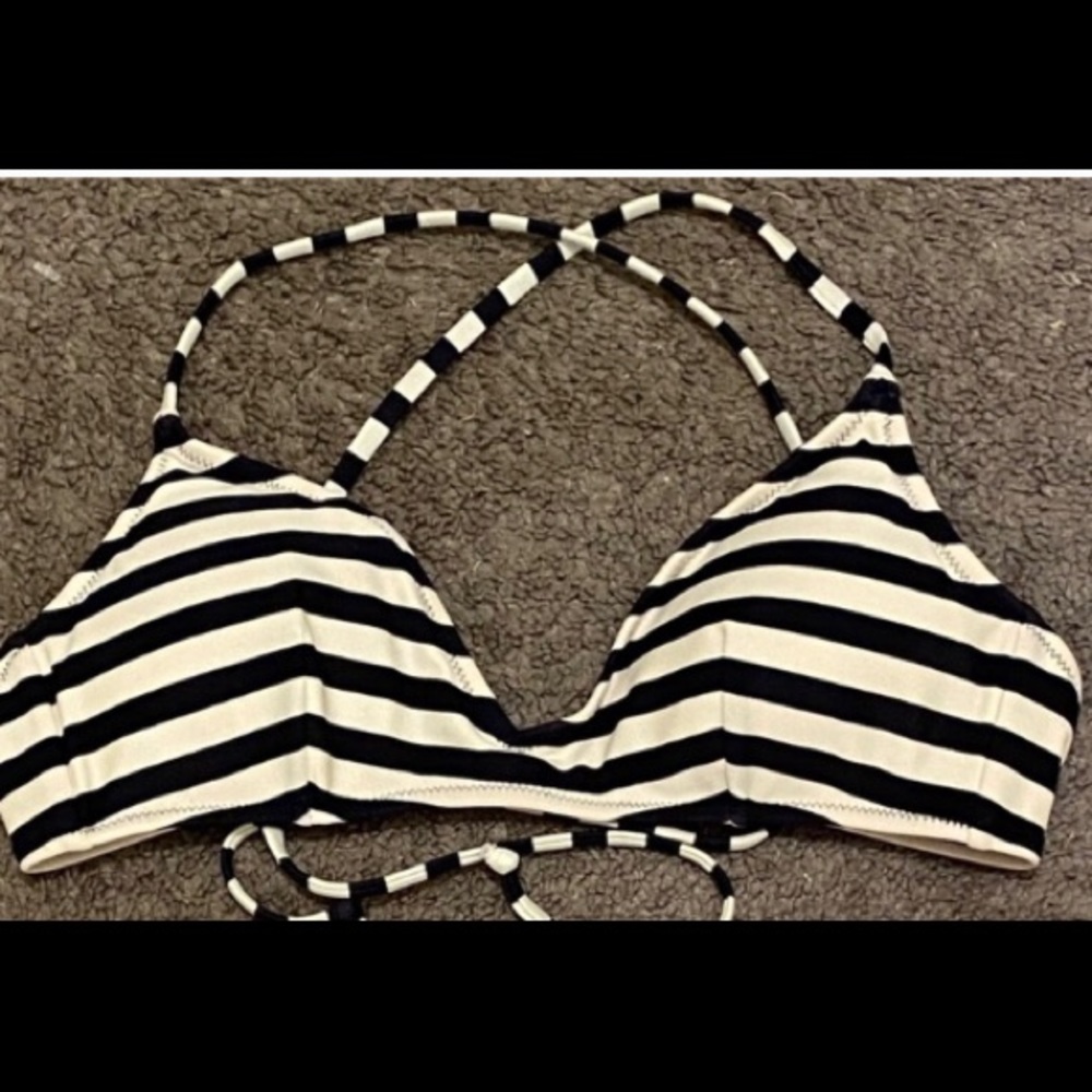 J.Crew Nautical Stripe Bikini Top